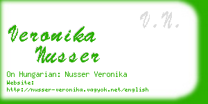 veronika nusser business card